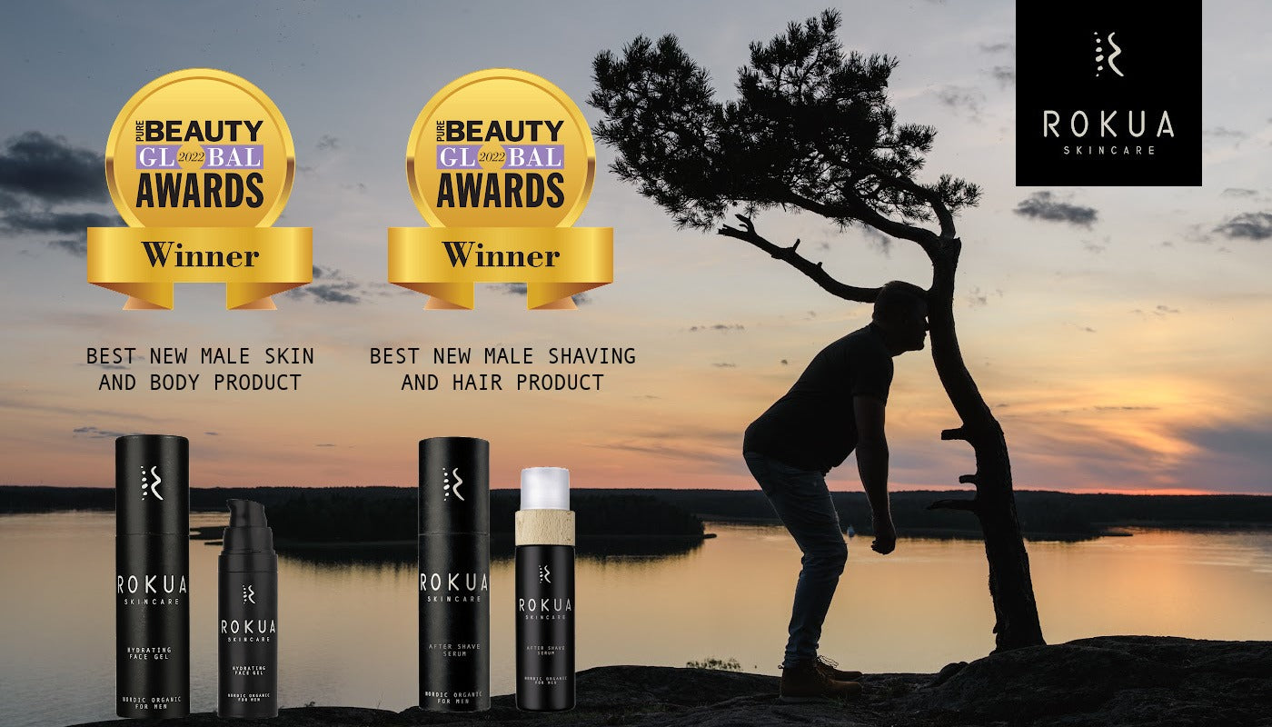 ROKUA SKINCARE WINS ALL MEN’S CATEGORIES AT THE PURE BEAUTY GLOBAL AWARDS 2022